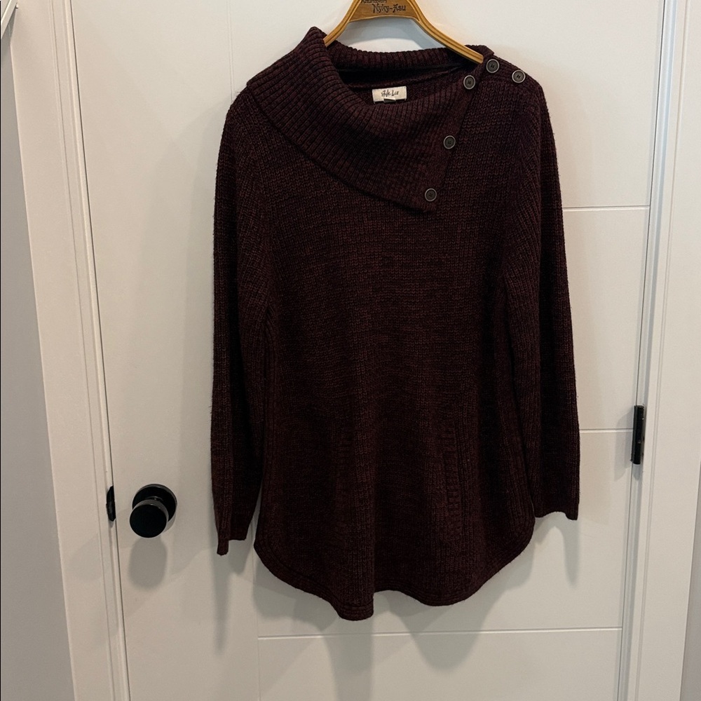 Style & Co. Women's Deep Red Sweater size 1X